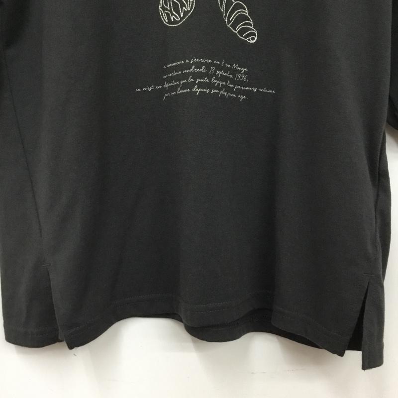 サマンサモスモス Samansa Mos2 Tシャツ 半袖 FREE プリント チャコールグレー / チャコールグレー / レディース USED 古着 中古 10160694