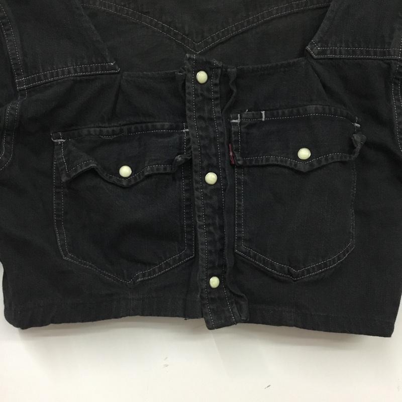 古着 USED カットソー 半袖 無地 黒 / ブラック / black レディース USED 古着 中古 10160695