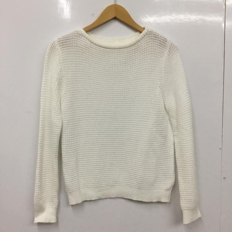 エフデ ef-de ニット、セーター 長袖 9 無地 白 / ホワイト / white レディース USED 古着 中古 10160700