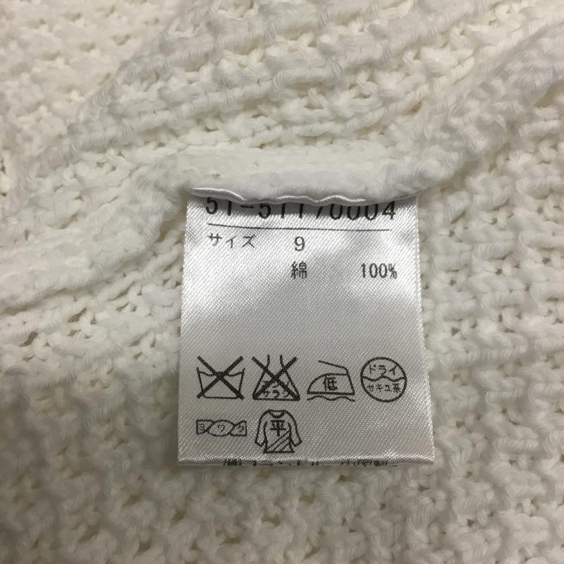 エフデ ef-de ニット、セーター 長袖 9 無地 白 / ホワイト / white レディース USED 古着 中古 10160700
