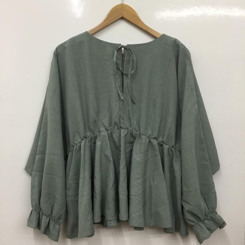 ローリーズファーム LOWRYS FARM カットソー 長袖 FREE 無地 薄緑 / ライトグリーン / レディース USED 古着 中古 10160701