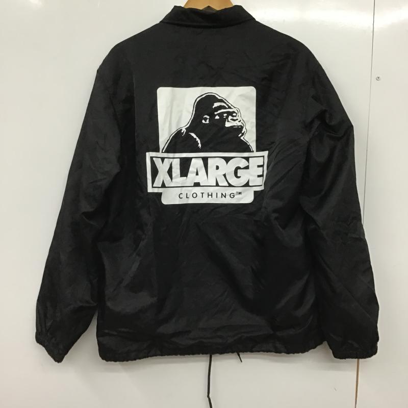 エクストララージ XLARGE ジャケット、上着 ジャンパー、ブルゾン ナイロンジャケット カジュアルジャケット アウター フロントボタン L ロゴ、文字 黒 / ブラック / black メンズ USED 古着 中古 10160702