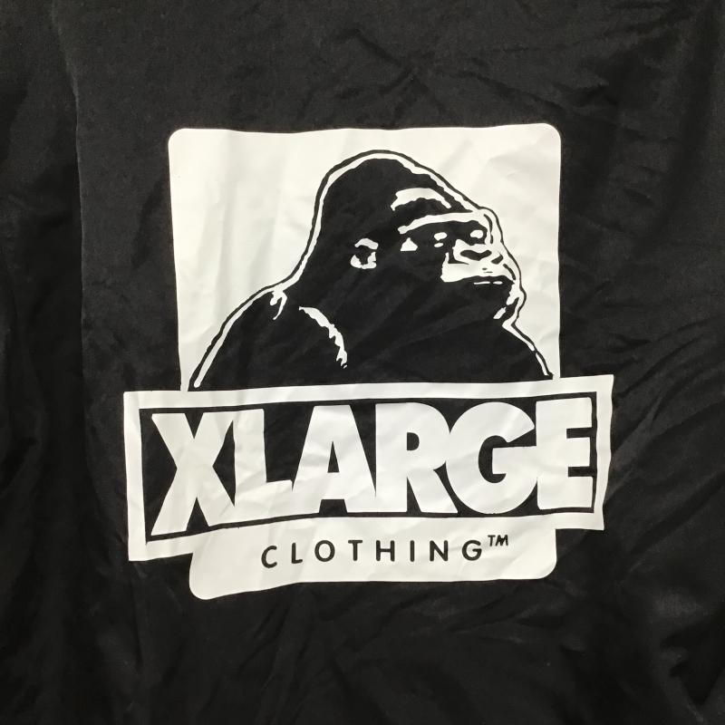 エクストララージ XLARGE ジャケット、上着 ジャンパー、ブルゾン ナイロンジャケット カジュアルジャケット アウター フロントボタン L ロゴ、文字 黒 / ブラック / black メンズ USED 古着 中古 10160702