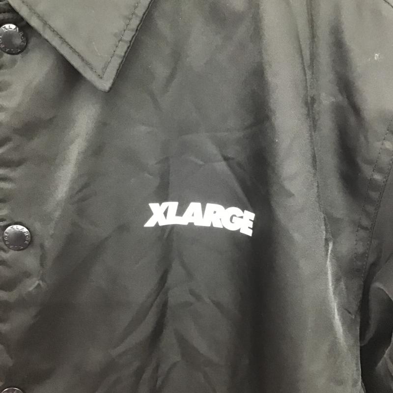 エクストララージ XLARGE ジャケット、上着 ジャンパー、ブルゾン ナイロンジャケット カジュアルジャケット アウター フロントボタン L ロゴ、文字 黒 / ブラック / black メンズ USED 古着 中古 10160702