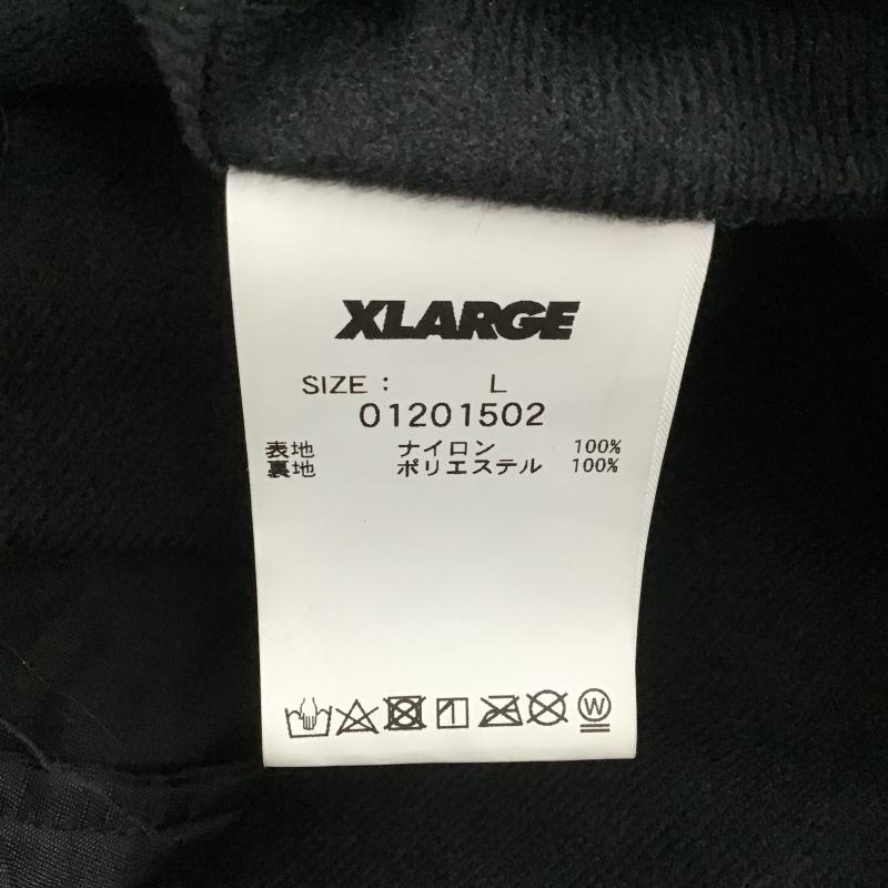エクストララージ XLARGE ジャケット、上着 ジャンパー、ブルゾン ナイロンジャケット カジュアルジャケット アウター フロントボタン L ロゴ、文字 黒 / ブラック / black メンズ USED 古着 中古 10160702