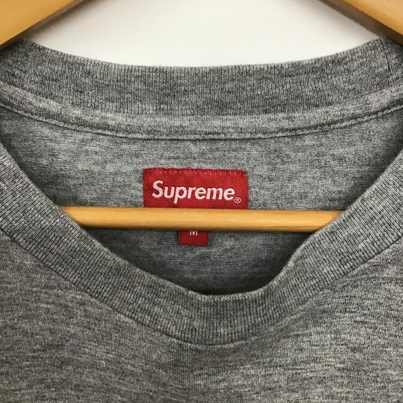 シュプリーム Supreme Tシャツ 半袖 半袖カットソー ボックスロゴ クルーネックカットソー M ロゴ、文字 灰 / グレー / gray メンズ USED 古着 中古 10160707
