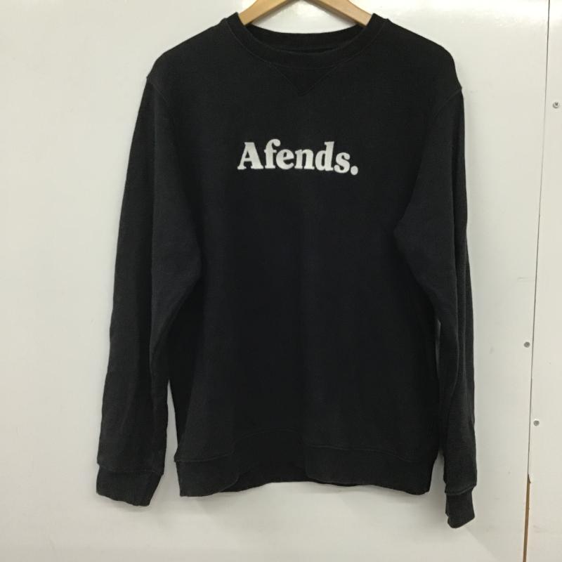 アフェンズ Afends トレーナー 長袖 長袖トレーナー スウェット クルーネック プルオーバー M ロゴ、文字 紺 / ネイビー / navy メンズ USED 古着 中古 10160709