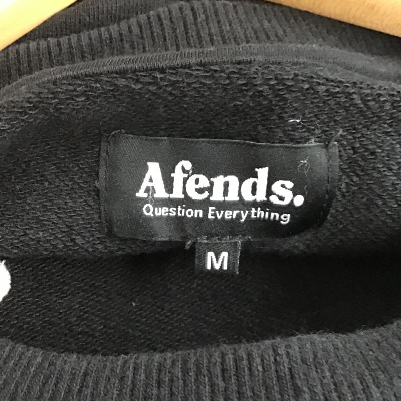 アフェンズ Afends トレーナー 長袖 長袖トレーナー スウェット クルーネック プルオーバー M ロゴ、文字 紺 / ネイビー / navy メンズ USED 古着 中古 10160709