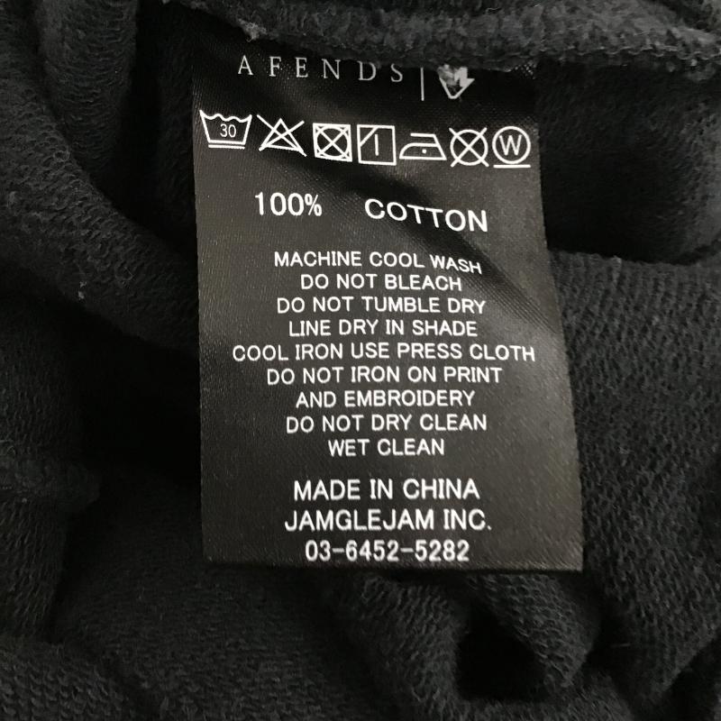 アフェンズ Afends トレーナー 長袖 長袖トレーナー スウェット クルーネック プルオーバー M ロゴ、文字 紺 / ネイビー / navy メンズ USED 古着 中古 10160709