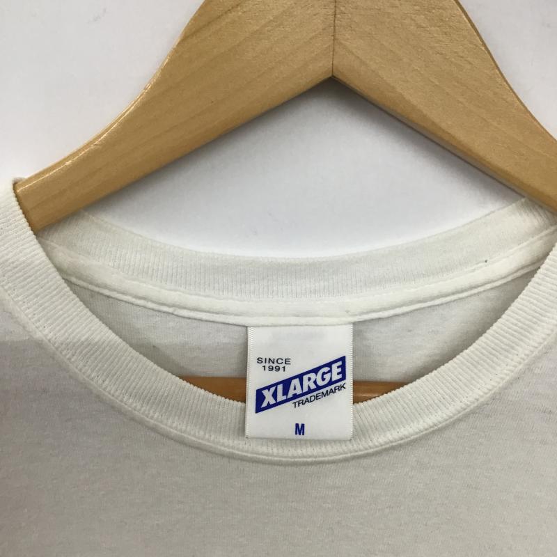 エクストララージ XLARGE Tシャツ 半袖 半袖カットソー プリントTシャツ クルーネックカットソー M プリント 白 / ホワイト / white メンズ USED 古着 中古 10160710