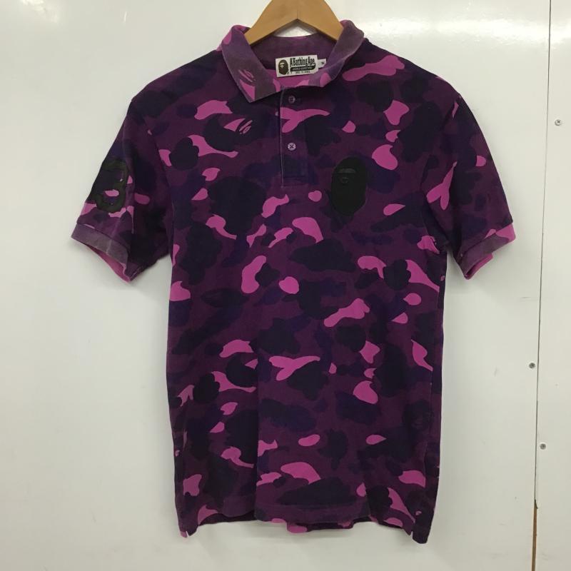 アベイシングエイプ A BATHING APE ポロシャツ 半袖 半袖ポロシャツ カラーシャツ 半袖カットソー M カモフラージュ柄・迷彩 マルチカラー / マルチカラー / multicolor メンズ USED 古着 中古 10160711
