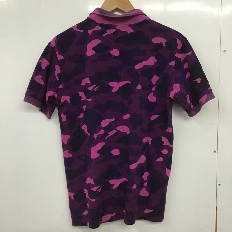 アベイシングエイプ A BATHING APE ポロシャツ 半袖 半袖ポロシャツ カラーシャツ 半袖カットソー M カモフラージュ柄・迷彩 マルチカラー / マルチカラー / multicolor メンズ USED 古着 中古 10160711