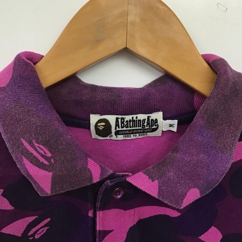 アベイシングエイプ A BATHING APE ポロシャツ 半袖 半袖ポロシャツ カラーシャツ 半袖カットソー M カモフラージュ柄・迷彩 マルチカラー / マルチカラー / multicolor メンズ USED 古着 中古 10160711