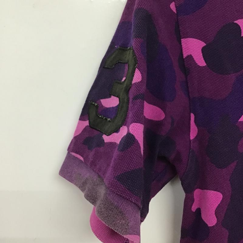 アベイシングエイプ A BATHING APE ポロシャツ 半袖 半袖ポロシャツ カラーシャツ 半袖カットソー M カモフラージュ柄・迷彩 マルチカラー / マルチカラー / multicolor メンズ USED 古着 中古 10160711