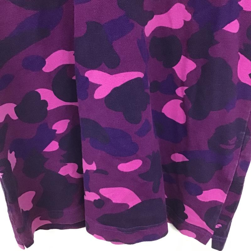 アベイシングエイプ A BATHING APE ポロシャツ 半袖 半袖ポロシャツ カラーシャツ 半袖カットソー M カモフラージュ柄・迷彩 マルチカラー / マルチカラー / multicolor メンズ USED 古着 中古 10160711