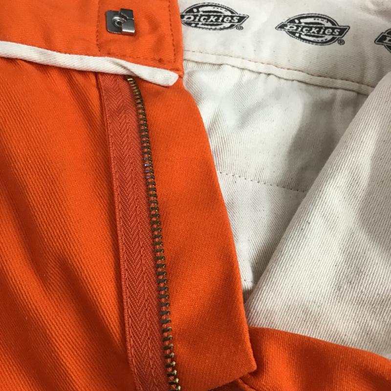 ディッキーズ Dickies パンツ ワークパンツ、ペインターパンツ ワークパンツ ワイドパンツ カジュアルパンツ L ロゴ、文字 橙 / オレンジ / orange メンズ USED 古着 中古 10160714