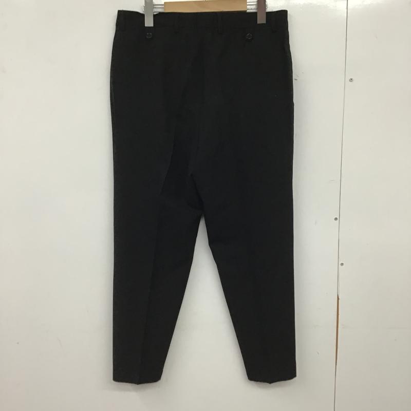 ジュリアーノフジワラ GIULIANO FIJIWARA パンツ スラックス スラックスパンツ ワイドパンツ センタータックパンツ 無地 黒 / ブラック / black メンズ USED 古着 中古 10160717