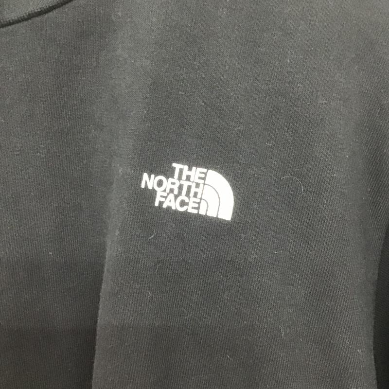 ザノースフェイス THE NORTH FACE Tシャツ 半袖 半袖カットソー プリントTシャツ クルーネックカットソー M ロゴ、文字 黒 / ブラック / black メンズ USED 古着 中古 10160723