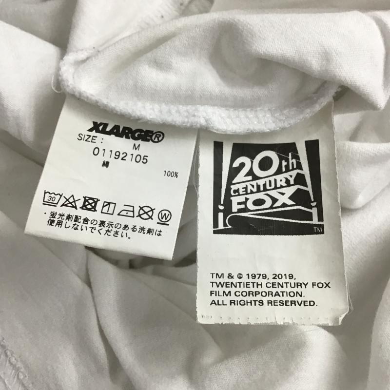エクストララージ XLARGE Tシャツ 半袖 半袖カットソー プリントTシャツ クルーネックカットソー M ロゴ、文字 白 / ホワイト / white メンズ USED 古着 中古 10160724