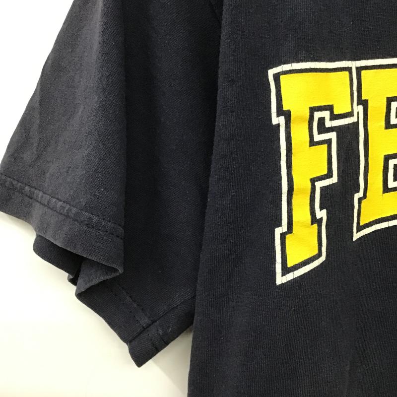 チャンピオン Champion Tシャツ 半袖 半袖カットソー プリントTシャツ クルーネックカットソー S プリント 紺 / ネイビー / navy メンズ USED 古着 中古 10160725