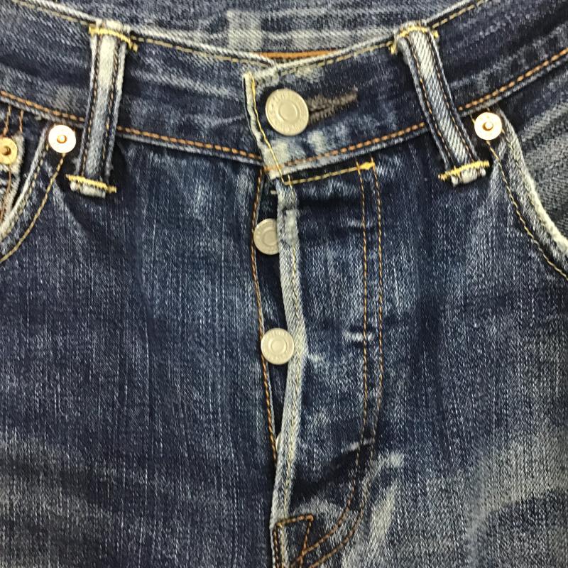 リーバイストラウスアンドコー Levi Strauss & co. パンツ デニム、ジーンズ デニムパンツ スリムパンツ カジュアルパンツ 30インチ ダメージ加工 インディゴ / インディゴ / Indigo メンズ USED 古着 中古 10160727