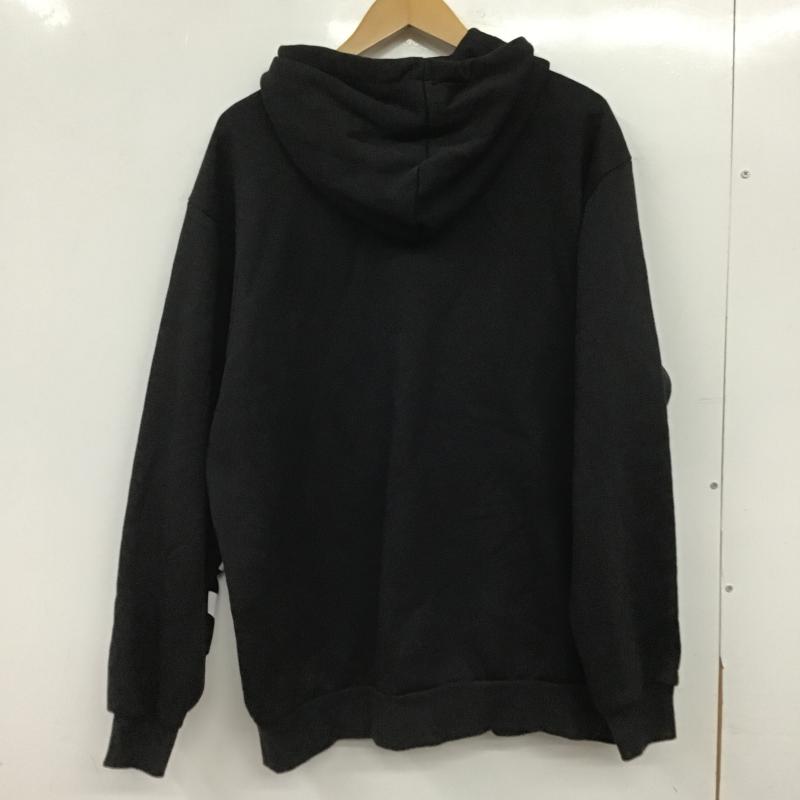 アディダス adidas パーカー 長袖 長袖パーカー プルオーバーパーカー スウェット XXL ロゴ、文字 黒 / ブラック / black メンズ USED 古着 中古 10160728