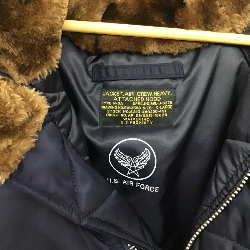 ワイパー WAIPER ジャケット、上着 ジャンパー、ブルゾン ジップアップジャケット アウター 古着 M3B XL 無地 紺 / ネイビー / navy メンズ USED 古着 中古 10160730