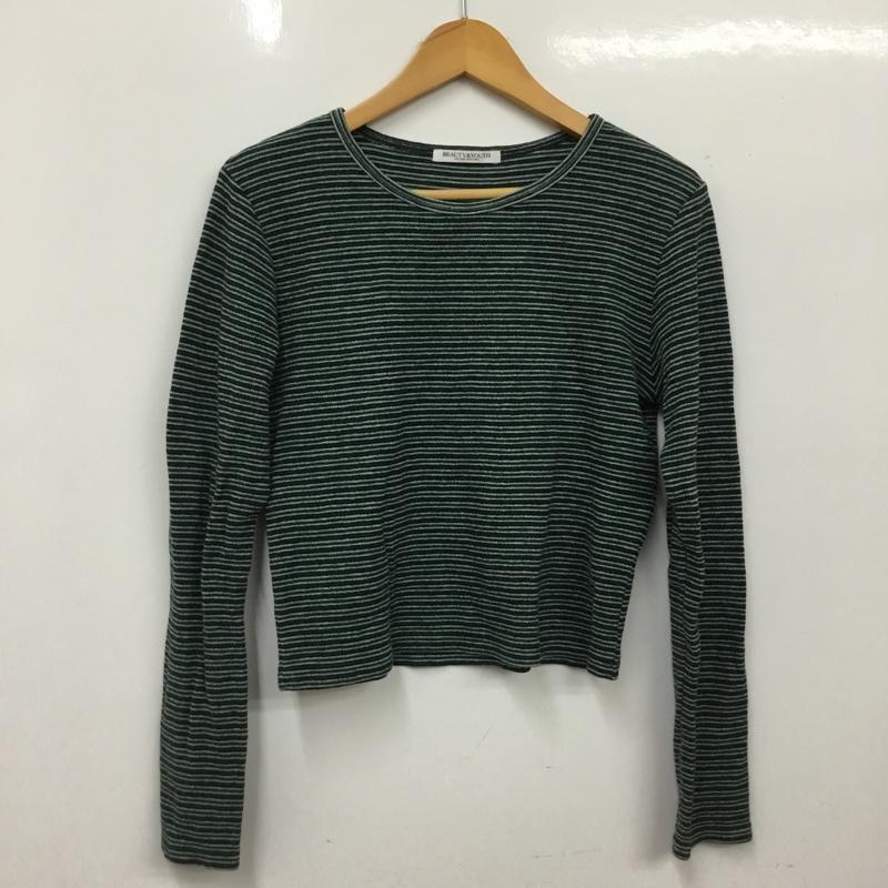 ビューティアンドユース BEAUTY&YOUTH カットソー 長袖 ボーダー柄 マルチカラー / マルチカラー / multicolor レディース USED 古着 中古 10160732