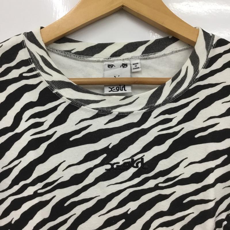 エックスガール X-girl Tシャツ 半袖 M ゼブラ柄 マルチカラー / マルチカラー / multicolor レディース USED 古着 中古 10160735