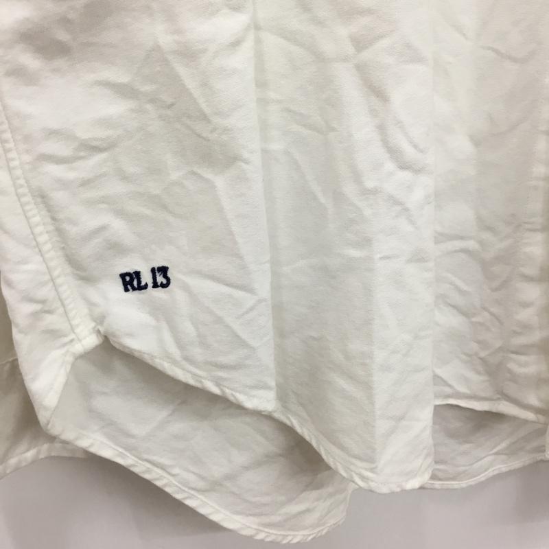 ラルフローレン RALPHLAUREN シャツ、ブラウス 長袖 長袖シャツ カラーシャツ ボタンダウンシャツ XXL ロゴ、文字 白 / ホワイト / white メンズ USED 古着 中古 10160737