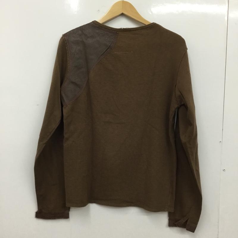 ジムマスター gym master カットソー 長袖 長袖カットソー ヘンリーネックカットソー S 無地 茶 / ブラウン / brown メンズ USED 古着 中古 10160743