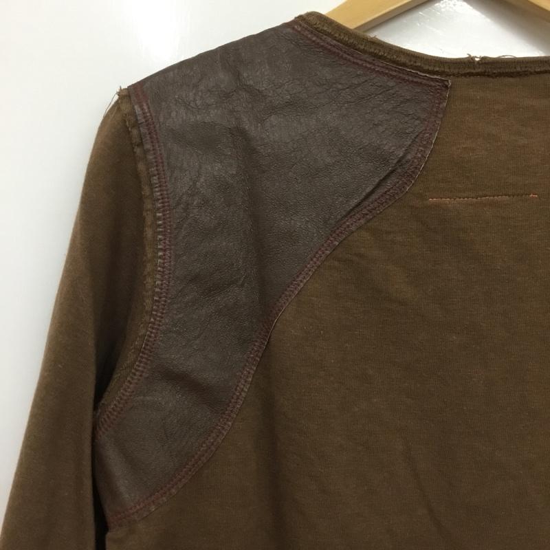 ジムマスター gym master カットソー 長袖 長袖カットソー ヘンリーネックカットソー S 無地 茶 / ブラウン / brown メンズ USED 古着 中古 10160743