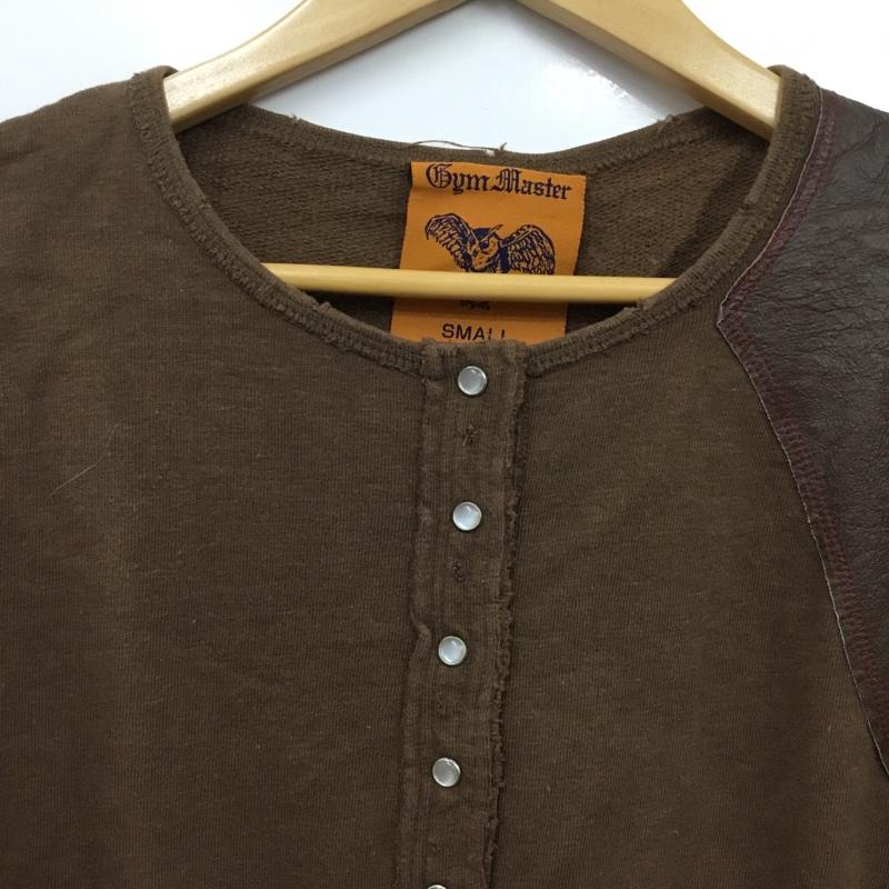 ジムマスター gym master カットソー 長袖 長袖カットソー ヘンリーネックカットソー S 無地 茶 / ブラウン / brown メンズ USED 古着 中古 10160743