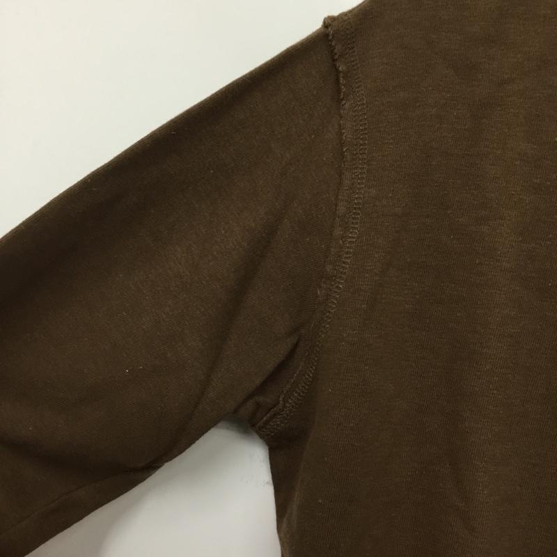 ジムマスター gym master カットソー 長袖 長袖カットソー ヘンリーネックカットソー S 無地 茶 / ブラウン / brown メンズ USED 古着 中古 10160743