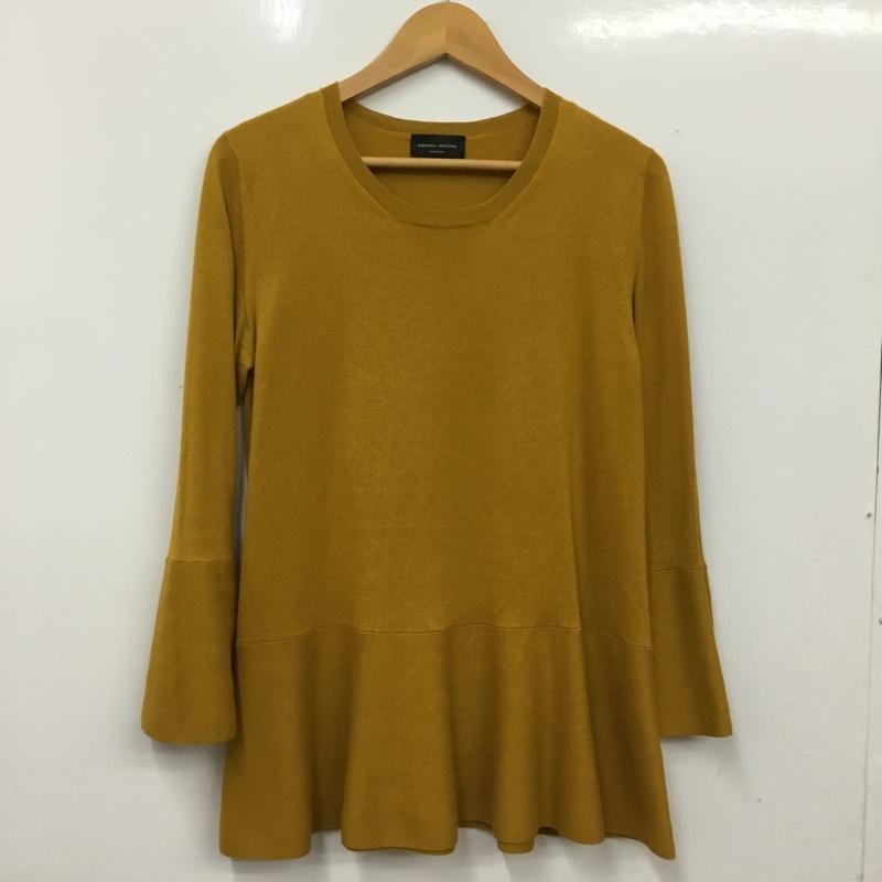 ロベルトコリーナ ROBERTO COLLINA ニット、セーター 長袖 M 無地 マスタード / マスタード / レディース USED 古着 中古 10160744