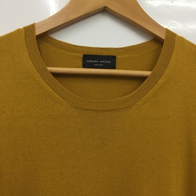 ロベルトコリーナ ROBERTO COLLINA ニット、セーター 長袖 M 無地 マスタード / マスタード / レディース USED 古着 中古 10160744