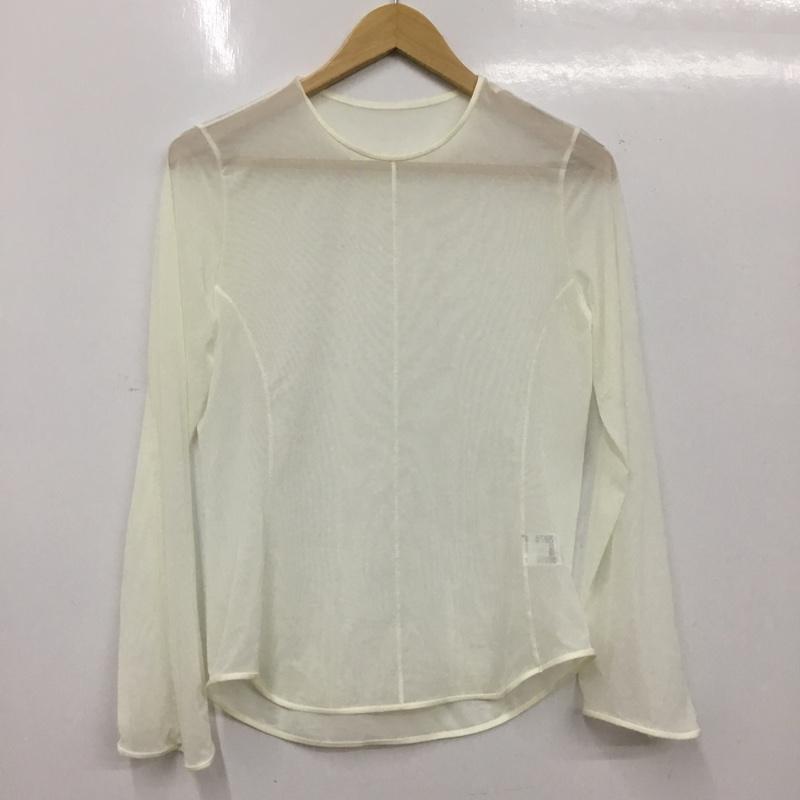 ユニクロ UNIQLO カットソー 長袖 M 無地 白 / ホワイト / white レディース USED 古着 中古 10160749