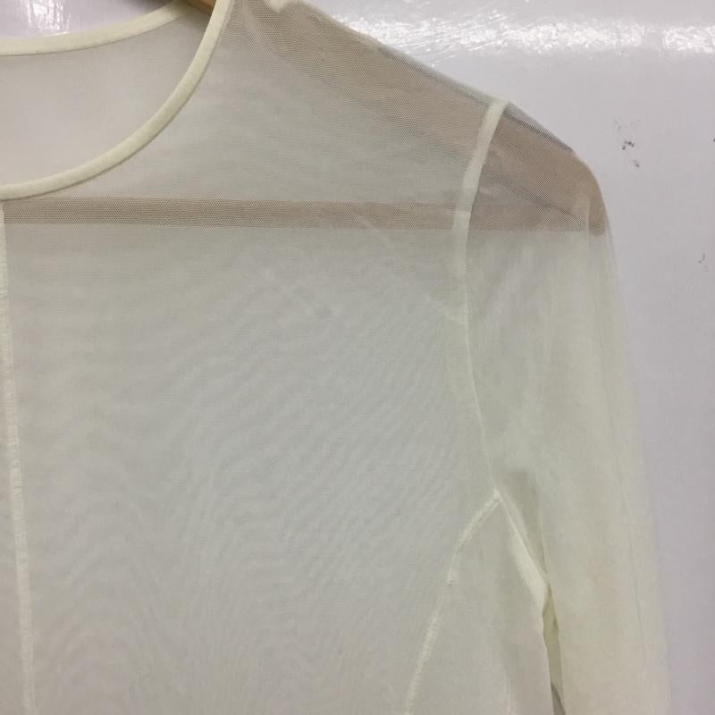 ユニクロ UNIQLO カットソー 長袖 M 無地 白 / ホワイト / white レディース USED 古着 中古 10160749