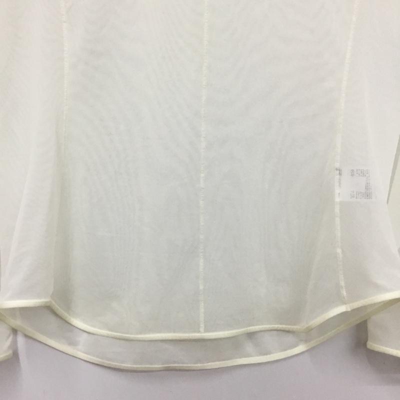 ユニクロ UNIQLO カットソー 長袖 M 無地 白 / ホワイト / white レディース USED 古着 中古 10160749