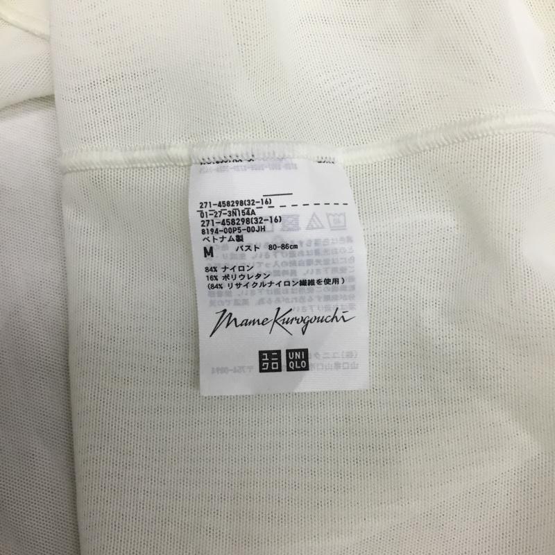 ユニクロ UNIQLO カットソー 長袖 M 無地 白 / ホワイト / white レディース USED 古着 中古 10160749