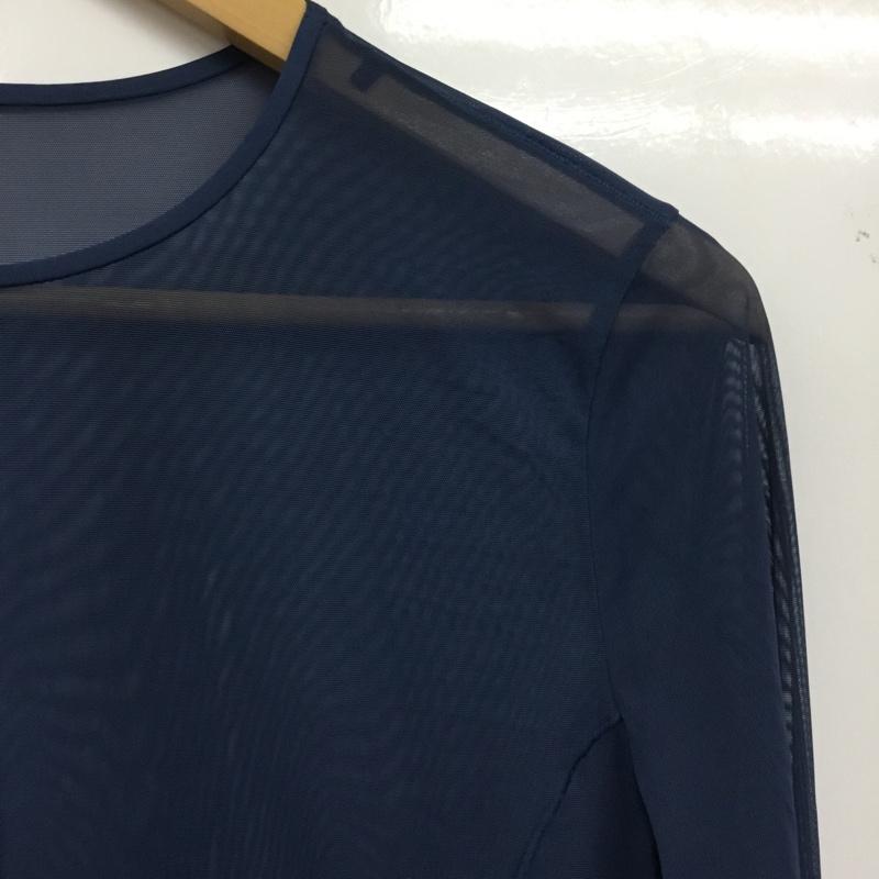 ユニクロ UNIQLO カットソー 長袖 M 無地 青 / ブルー / blue レディース USED 古着 中古 10160750