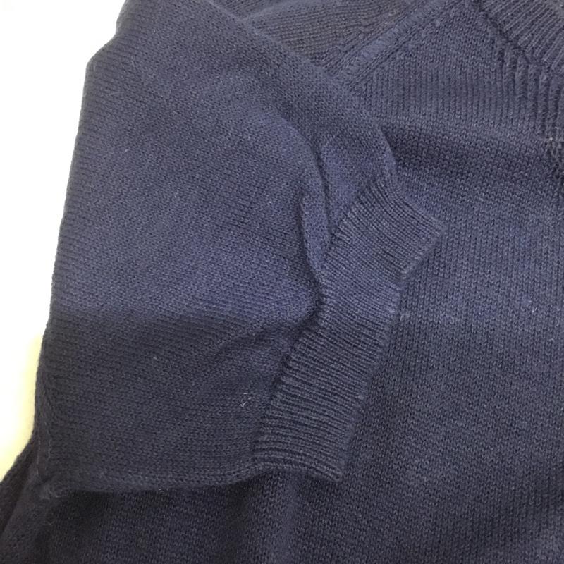 ドゥニーム Denime カットソー 半袖 半袖ニットカットソー クルーネック セーター M 無地 紺 / ネイビー / navy メンズ USED 古着 中古 10160752