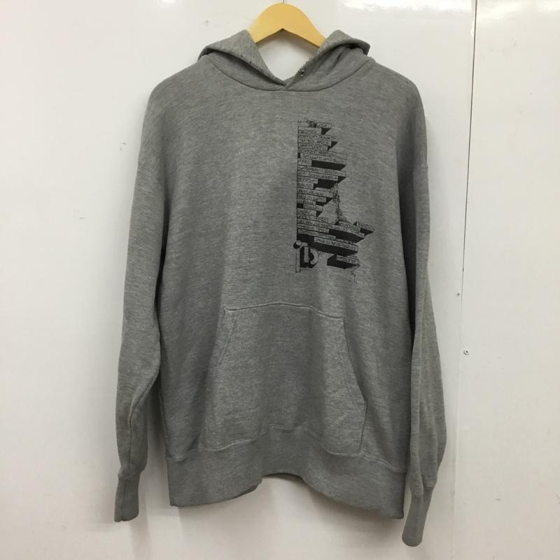 古着 USED パーカー 長袖 長袖パーカー プルオーバーパーカー スウェット L ロゴ、文字 灰 / グレー / gray メンズ USED 古着 中古 10160755