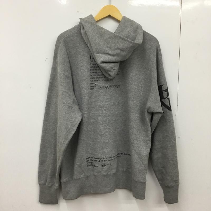 古着 USED パーカー 長袖 長袖パーカー プルオーバーパーカー スウェット L ロゴ、文字 灰 / グレー / gray メンズ USED 古着 中古 10160755