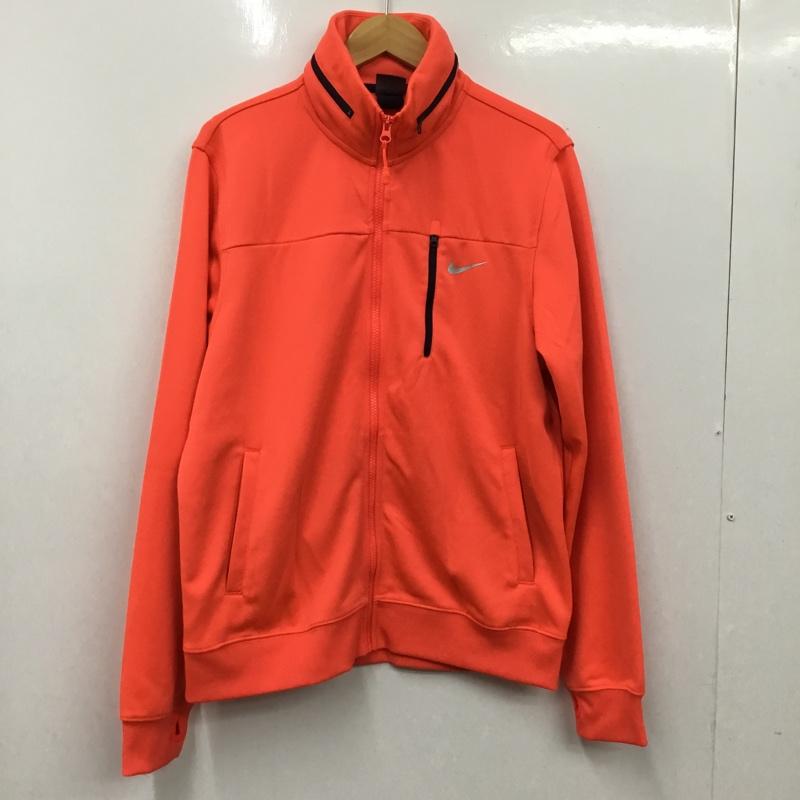 ナイキ NIKE ジャケット、上着 ジャンパー、ブルゾン ジップアップジャケット ジャージ XL ロゴ、文字 橙 / オレンジ / orange メンズ USED 古着 中古 10160757
