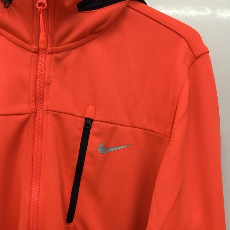 ナイキ NIKE ジャケット、上着 ジャンパー、ブルゾン ジップアップジャケット ジャージ XL ロゴ、文字 橙 / オレンジ / orange メンズ USED 古着 中古 10160757