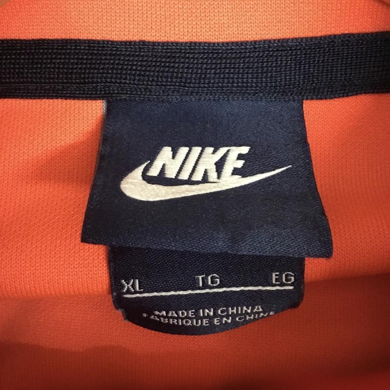 ナイキ NIKE ジャケット、上着 ジャンパー、ブルゾン ジップアップジャケット ジャージ XL ロゴ、文字 橙 / オレンジ / orange メンズ USED 古着 中古 10160757