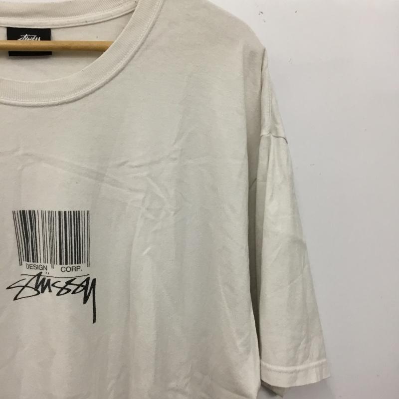 ステューシー STUSSY Tシャツ 半袖 半袖カットソー プリントTシャツ クルーネックカットソー XL ロゴ、文字 白 / ホワイト / white メンズ USED 古着 中古 10160758