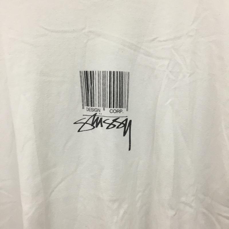 ステューシー STUSSY Tシャツ 半袖 半袖カットソー プリントTシャツ クルーネックカットソー XL ロゴ、文字 白 / ホワイト / white メンズ USED 古着 中古 10160758