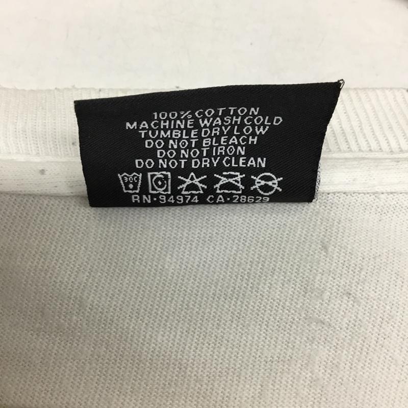ステューシー STUSSY Tシャツ 半袖 半袖カットソー プリントTシャツ クルーネックカットソー XL ロゴ、文字 白 / ホワイト / white メンズ USED 古着 中古 10160758